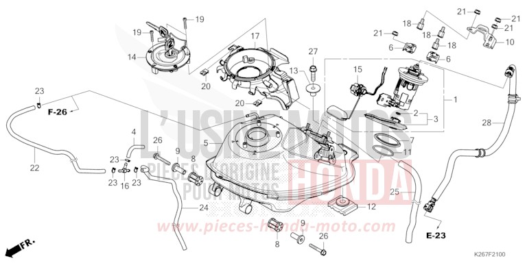 KRAFTSTOFFTANK von MSX GROM A PEARL QUEEN BEE YELLOW (Y217) von 2022